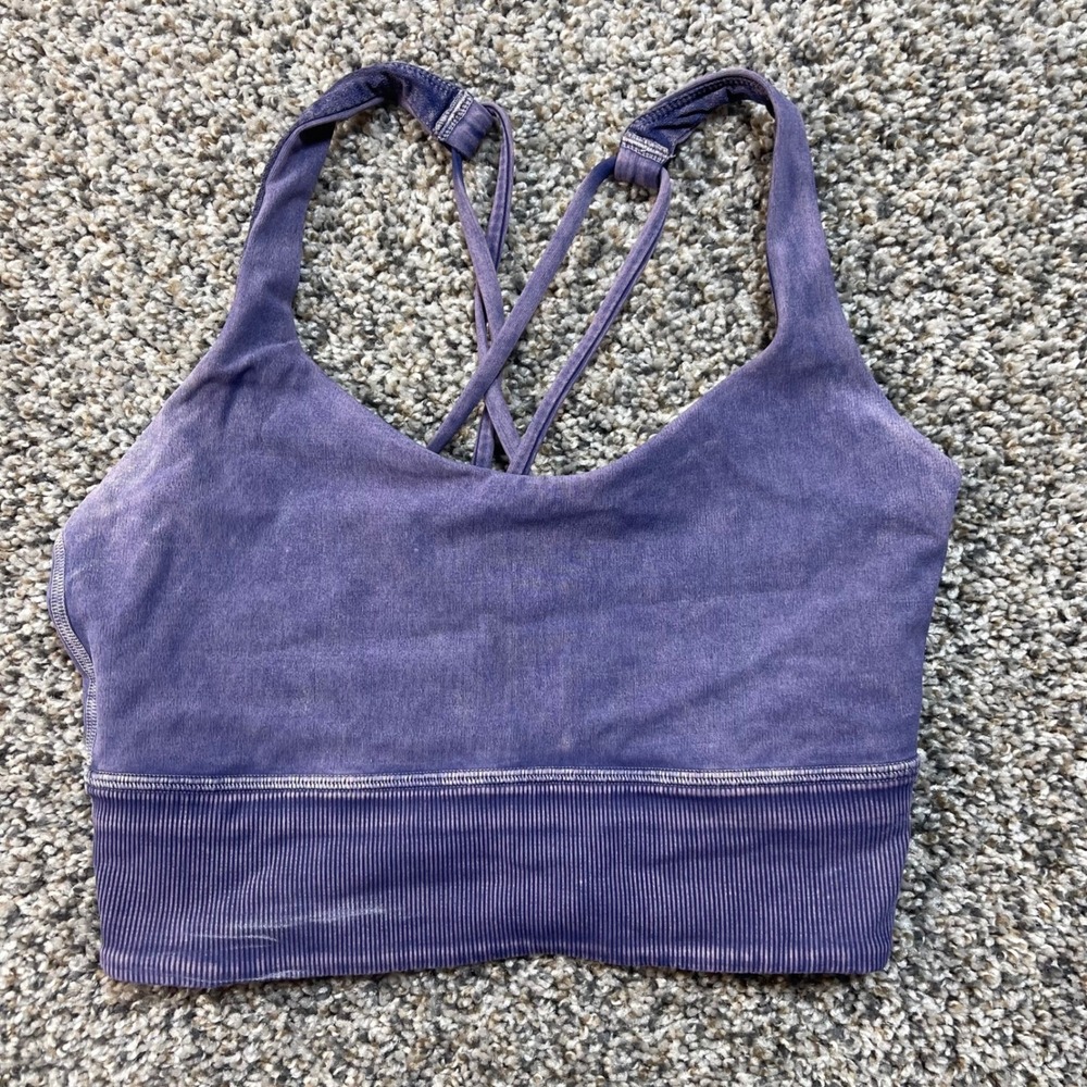 Lululemon Size XS Align Tank Top Purple Washed Out Racerback Crop Athleisure